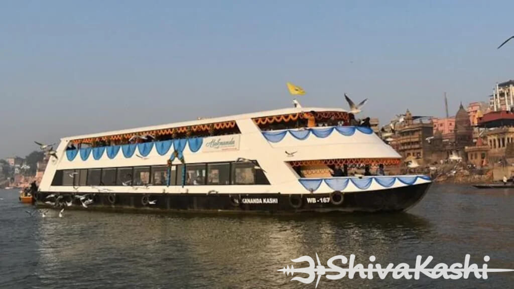 Large corporate cruise boat Varanasi Ganga Large corporate cruise boat Varanasi Ganga